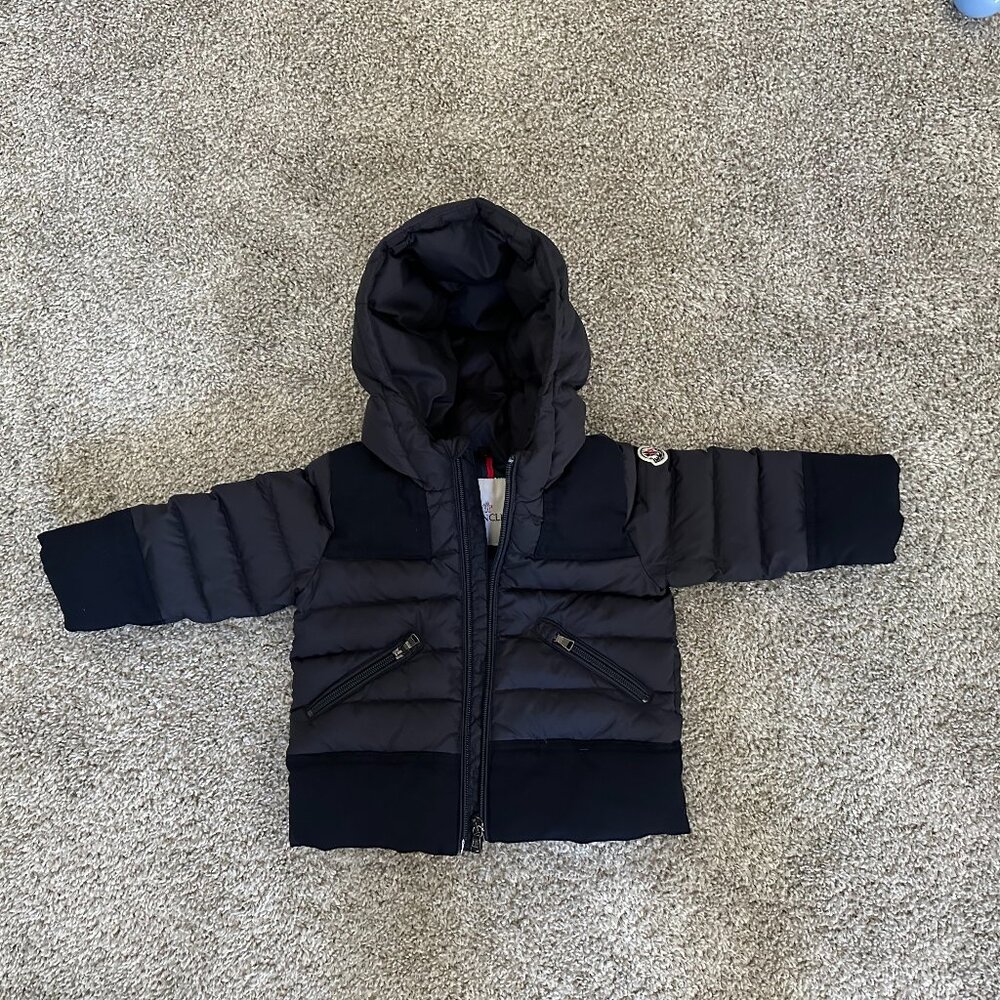 Moncler Navy Blue Kids Puffer Jacket